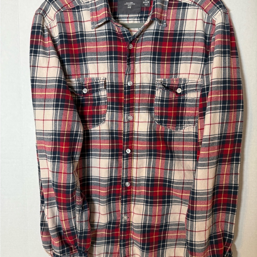 L.O.G.G. Label of Graded Goods Long Sleeve Button Down Shirt(Relaxed)(Medium)